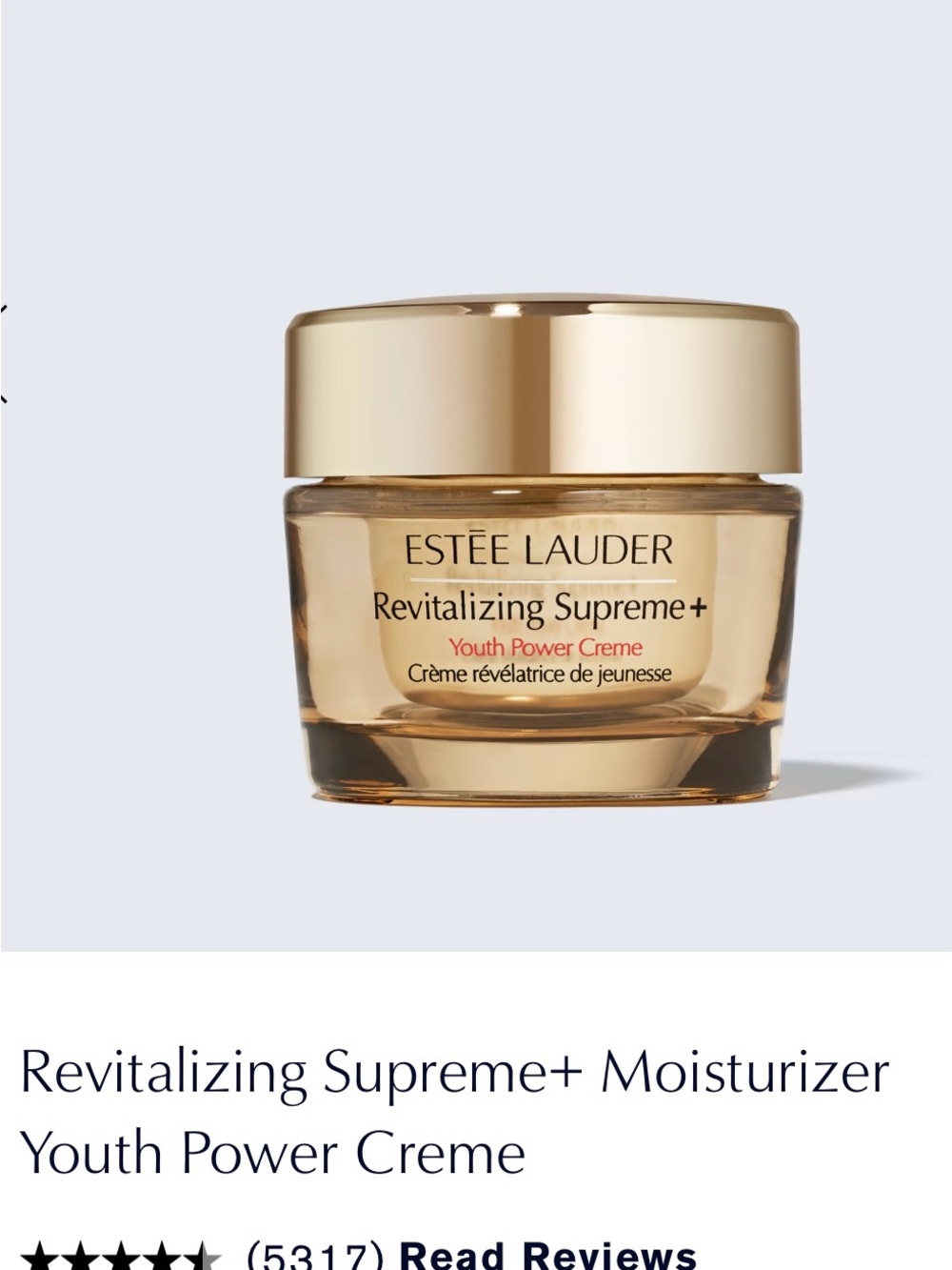 Estee Lauder Revitalizing Supreme+ Youth Power Creme - Gold 15ML